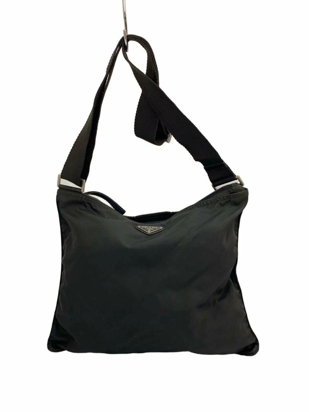 Prada Triangle Shoulder Bag Black